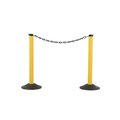 Accuform CHAIN STORAGE STANCHION POSTS  FILLED PRC444YLBK PRC444YLBK